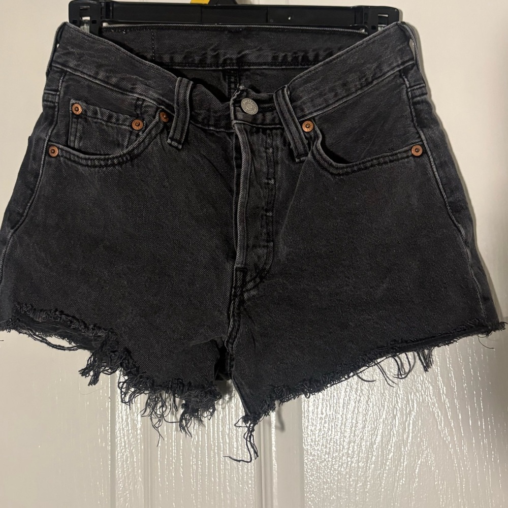 Levi's Black Jean Shorts